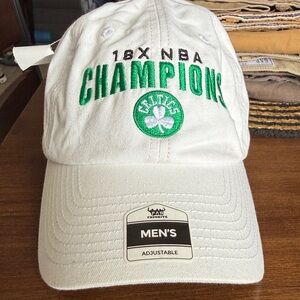 47 Brand White and Green NBA Champions Hat